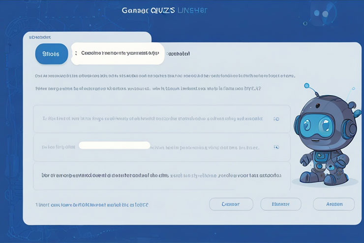 Illustration ChatGPT quickly generating quizzes