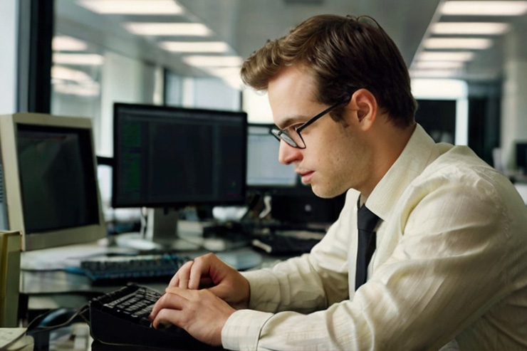 Operator checks various evaluation techniques