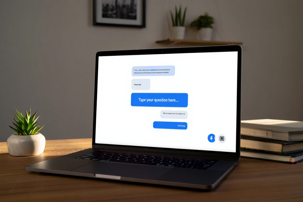 AI prompt techniques and strategies shown on a laptop screen
