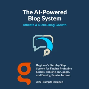 ChatGPT Prompts for Blogging blog system PDF cover