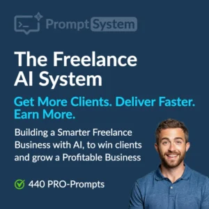 ChatGPT prompts for freelancers prompt system PDF cover