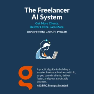 ChatGPT prompts for freelancers prompt system PDF cover