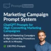ChatGPT Prompts for Marketing Campaigns PDF cover