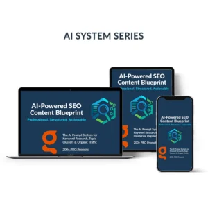 ChatGPT prompts for Copywriting PDF shown on laptop and mobile device